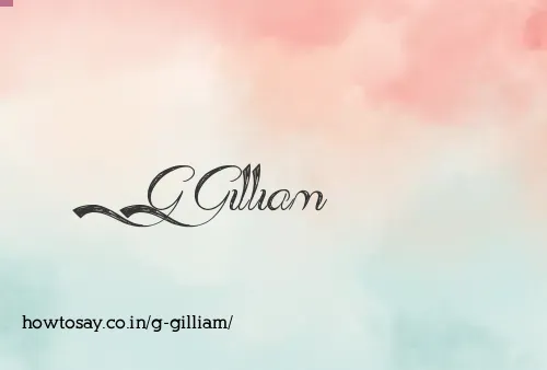 G Gilliam