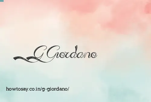 G Giordano