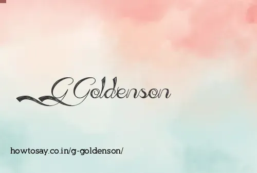 G Goldenson