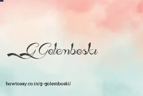 G Golemboski