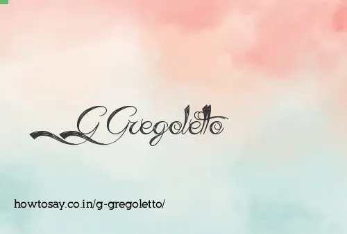 G Gregoletto