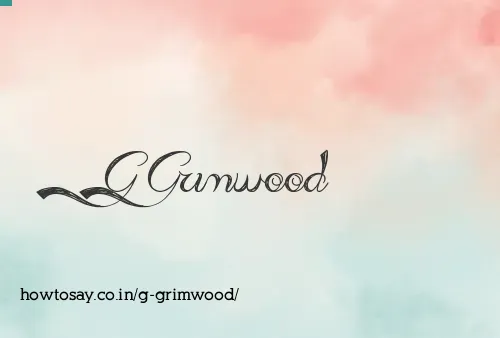 G Grimwood