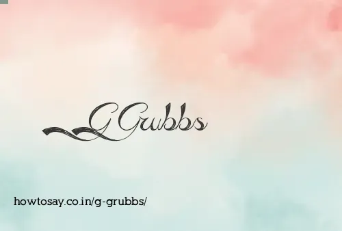 G Grubbs