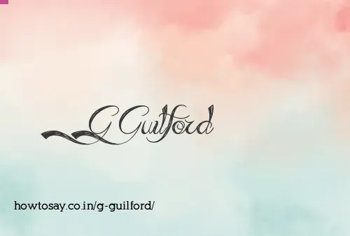 G Guilford