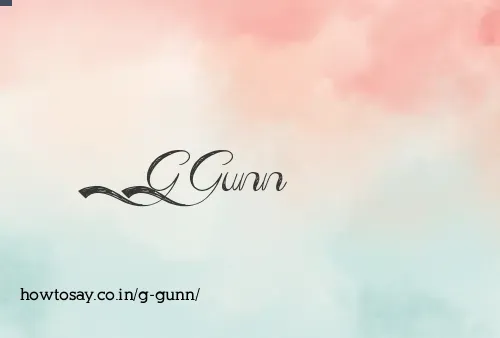 G Gunn