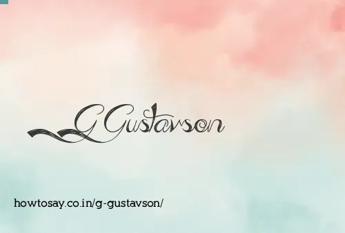 G Gustavson