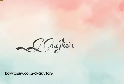 G Guyton