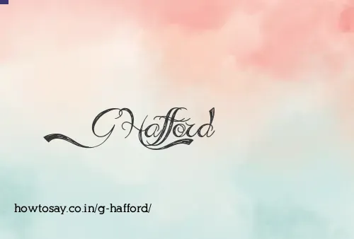 G Hafford