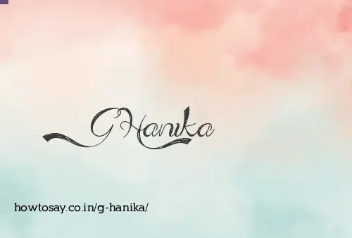 G Hanika