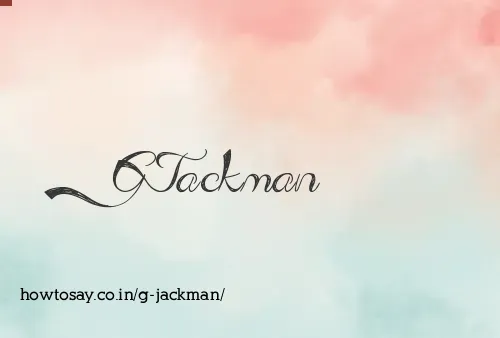 G Jackman