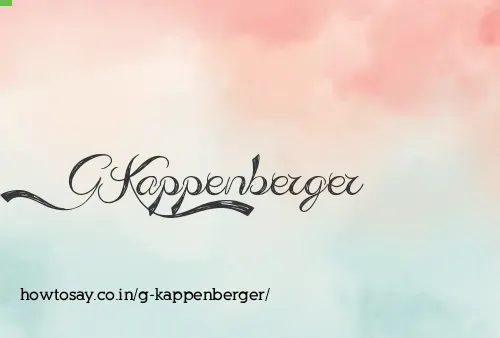 G Kappenberger