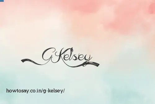 G Kelsey