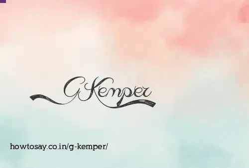 G Kemper