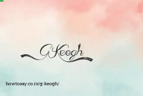 G Keogh