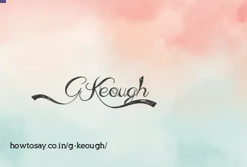 G Keough