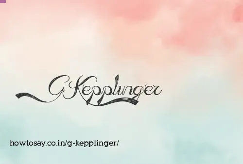 G Kepplinger