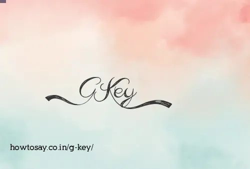 G Key