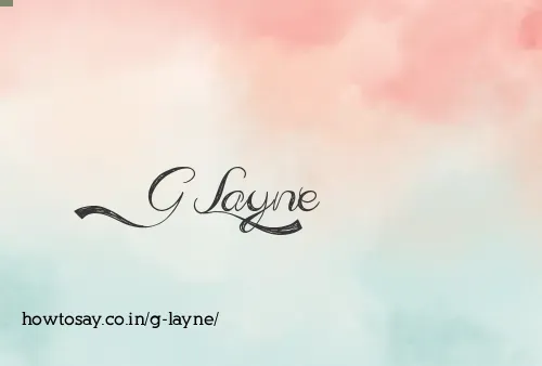 G Layne