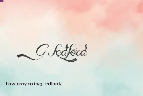 G Ledford
