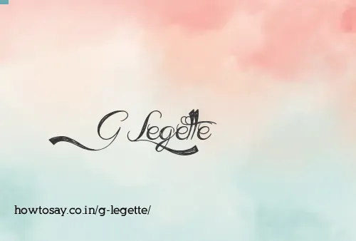 G Legette