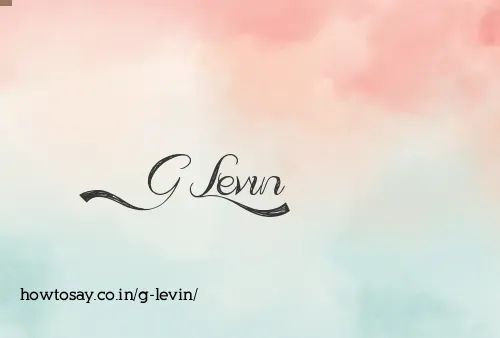 G Levin