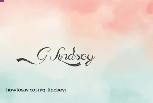 G Lindsey