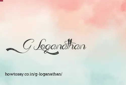 G Loganathan