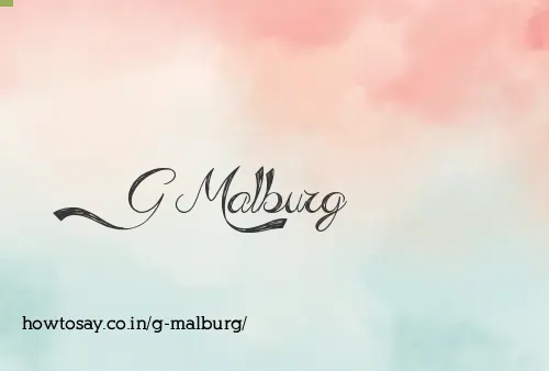 G Malburg