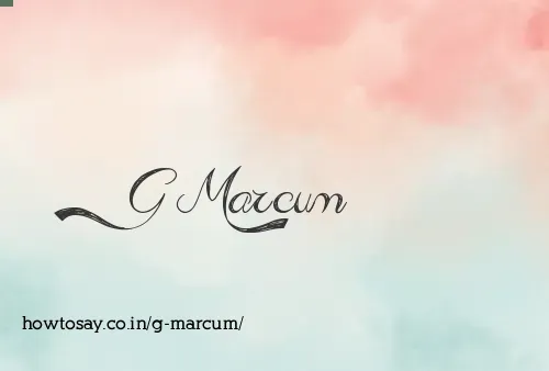 G Marcum
