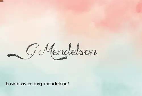 G Mendelson