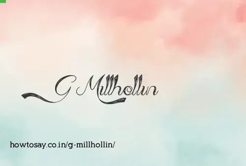 G Millhollin