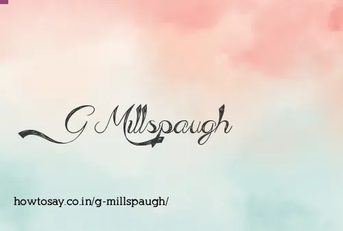 G Millspaugh