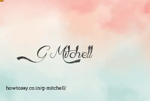G Mitchell