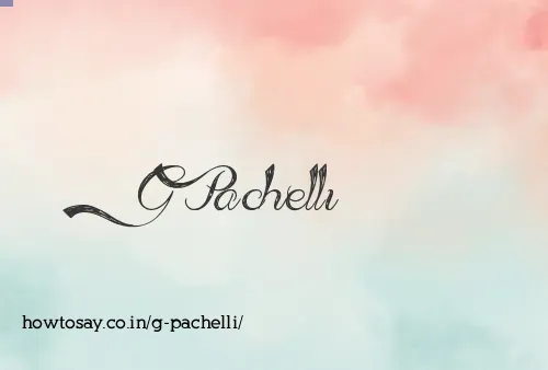G Pachelli