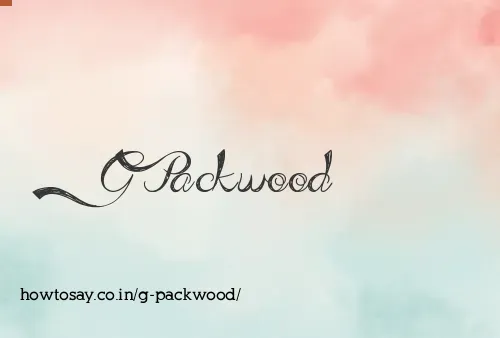 G Packwood