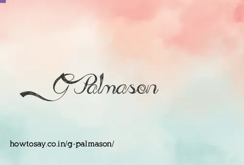G Palmason