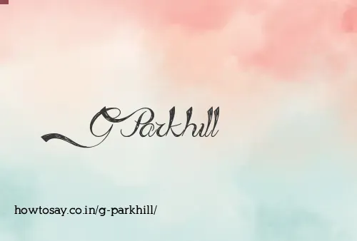 G Parkhill