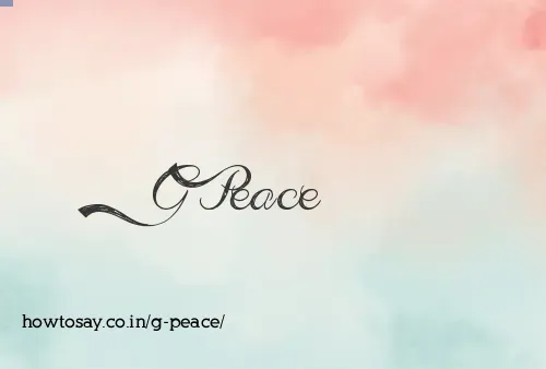 G Peace