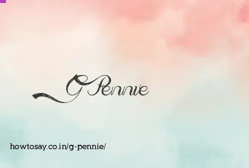 G Pennie