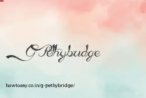 G Pethybridge