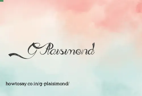 G Plaisimond