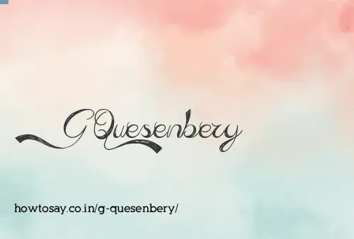 G Quesenbery