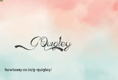 G Quigley