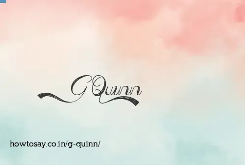 G Quinn