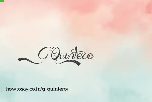 G Quintero