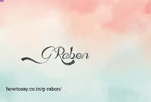 G Rabon