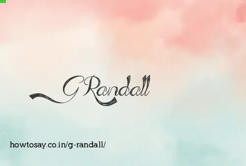 G Randall