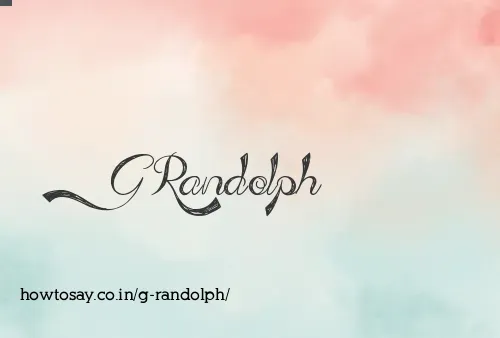 G Randolph