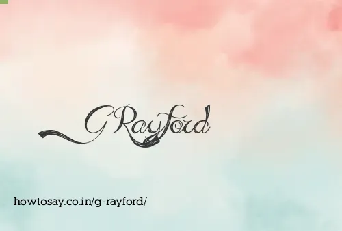 G Rayford