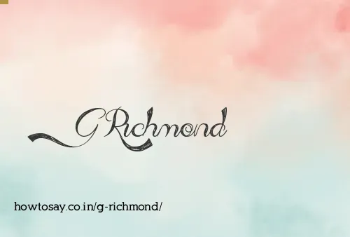 G Richmond